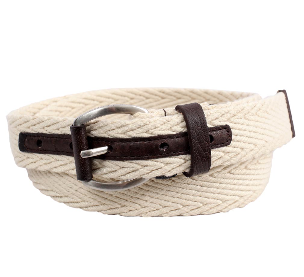 Ceinture blanche Webbing and leather Ceinture blanche Webbing and leather